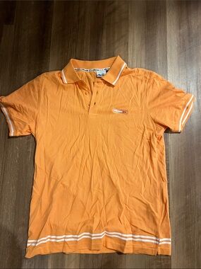 ellesse Orange Polo with White Trim